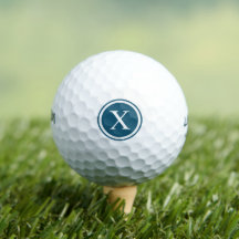 Bolas Personalizadas de Golfe do Monograma Azul