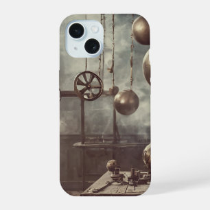 Bolas voadoras, em um laboratório steampunk