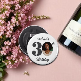 Bold 30th Birthday Party Photo Favor