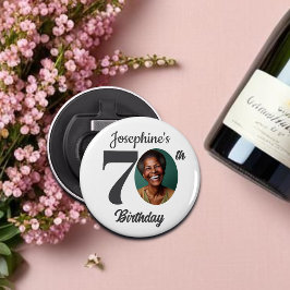 Bold 70th Birthday Party Photo Favor