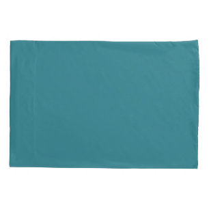 Bold Aqua Solid Color Pairs Satin Rolling Surf