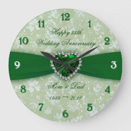 Bold Damask 55º Relógio do Aniversário de Casament