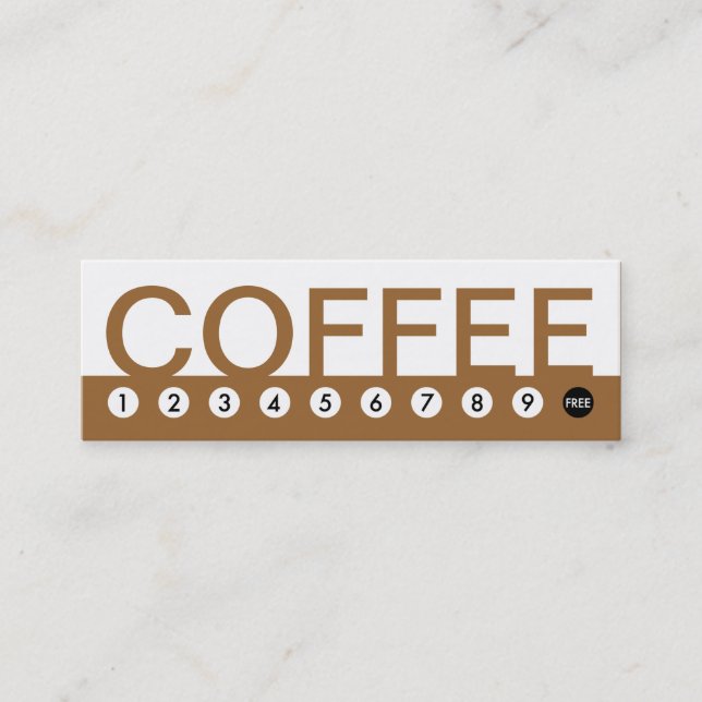 bold Fidelidade do cliente COFFEE (Frente)