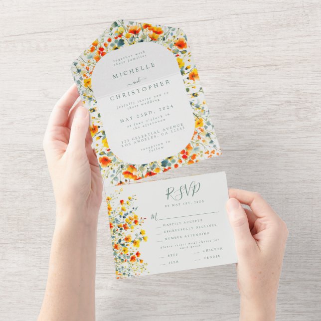 Bold Floral Wedding (Tearaway)