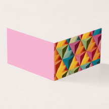 Bold Geometric Triangle Pattern Folded Card