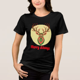 Bold Holiday Deer Art Print