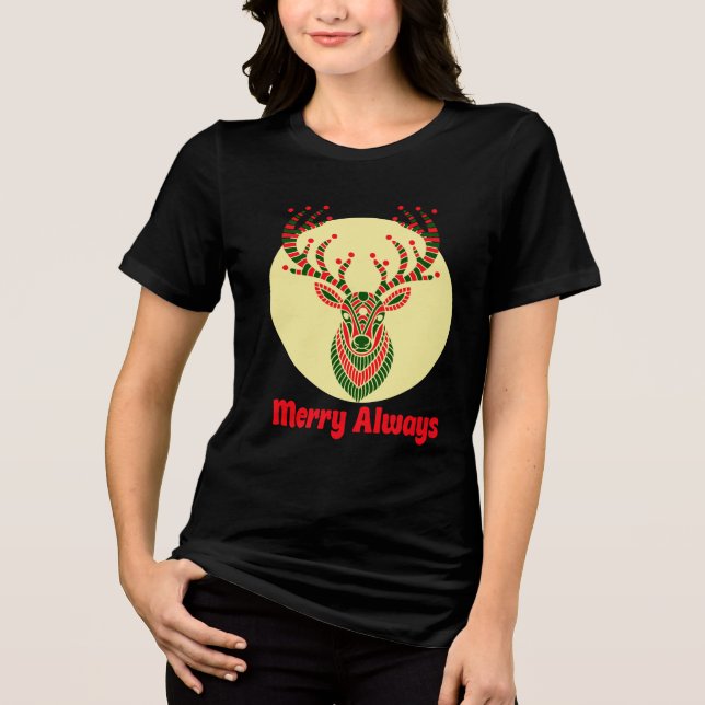 Bold Holiday Deer Art Print (Frente)