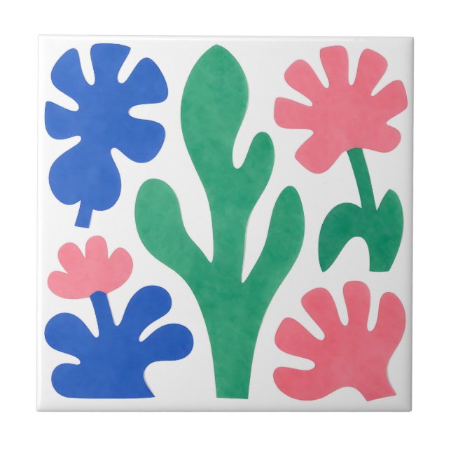 Bold Matisse Style Floral Cutouts (Frente)
