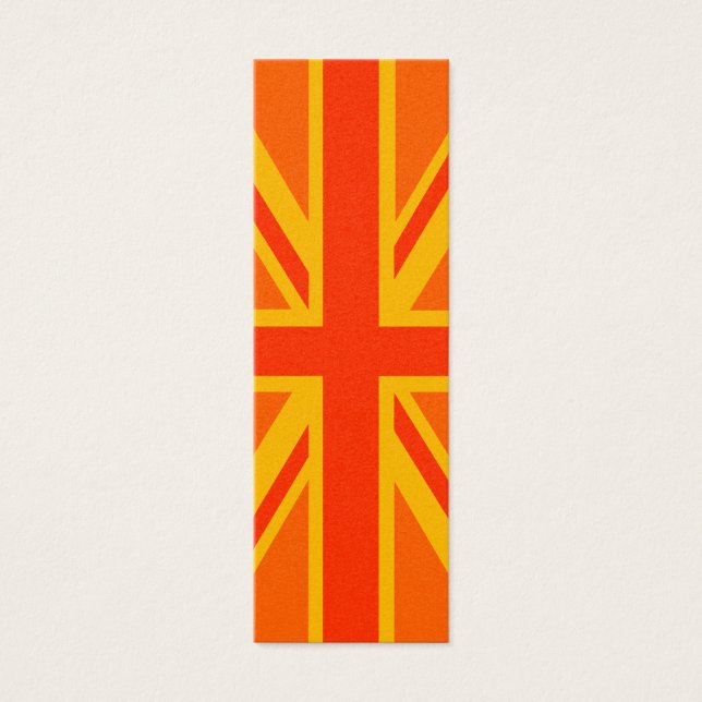 Bold Orange Union Jack British Flag Swag (Frente)