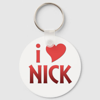 Bold Red I Heart Nick Chaveiro