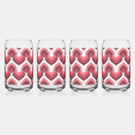 Bold Retro Modern Motif in Pinks