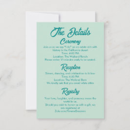 Bold Simple Western Modern Details Card
