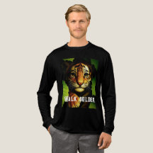 Bold Tiger Cub in Jungle Leaves | Men's T-shirt