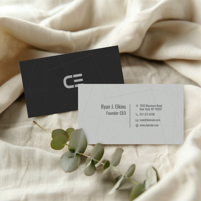 Bold Urban Founder Cartão de visita (Criador carregado)