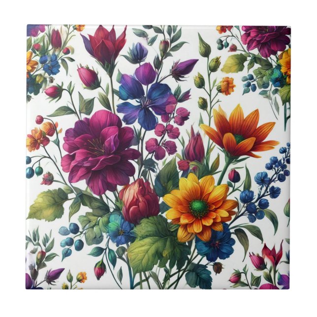 Bold Watercolor Floral (Frente)