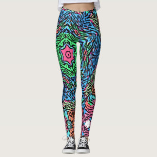 Bold Wild Mandala inspirou padrão sobre leggings