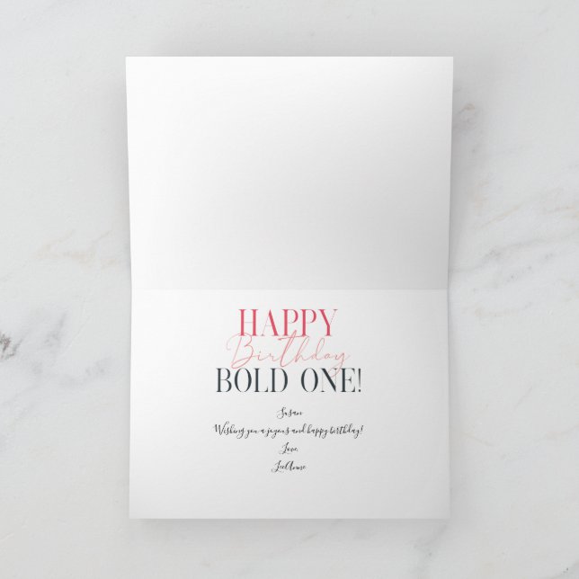 Bolder Não É Um Cartão De Sessenta Anos Engraçado (Interior)