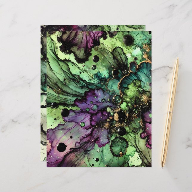 Boletim de Tinta de Álcool do Halloween (Frente/Verso In Situ)