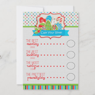 Boletins de Voto de Bolachas de Natal