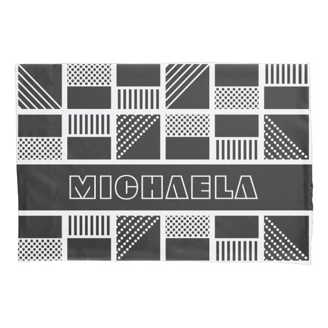 Boletins personalizados de monograma em quadrados  (Frente)