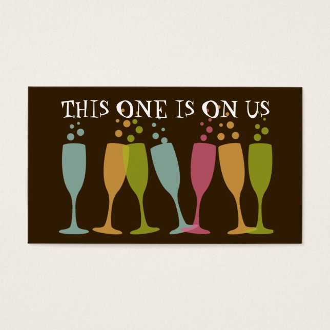 Bolha champanhe dançando vitrine (Frente)