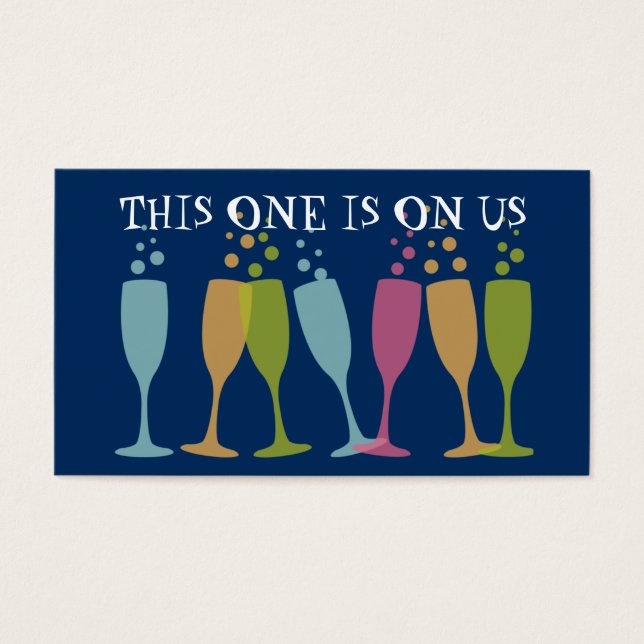 Bolha champanhe dançando vitrine (Frente)