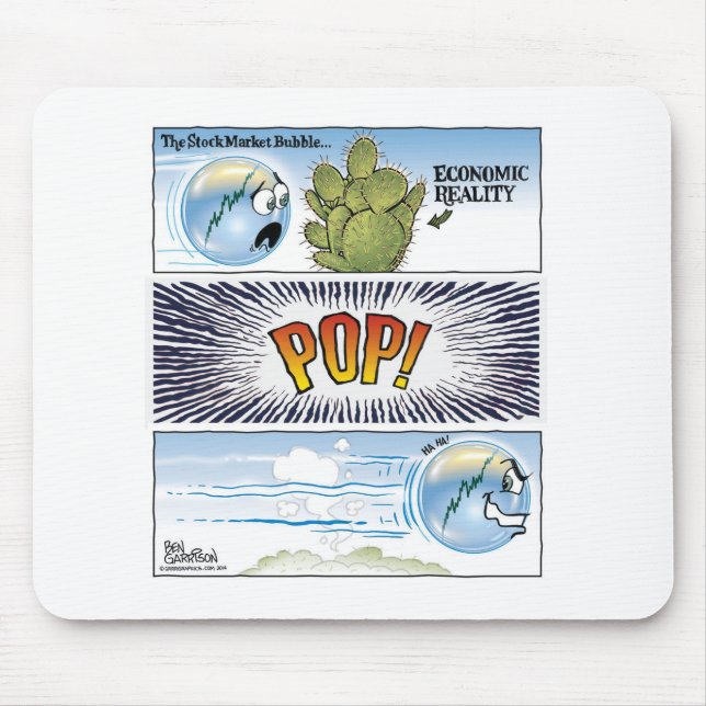 Bolha Mousepad do mercado de valores de acção (Frente)