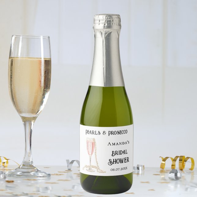 bolhas cor-de-rosa-chá de panela pérolas prosecco (Criador carregado)