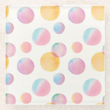 Bolhas de chocolate porta copos de vidro