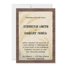 Bolhas de Grama de Trigo de Casca Pergindo Convite