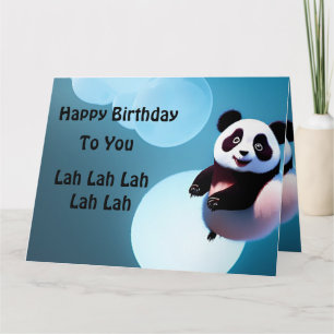 Bolhas de Panda Baby, Cartão de Aniversário Jumbo