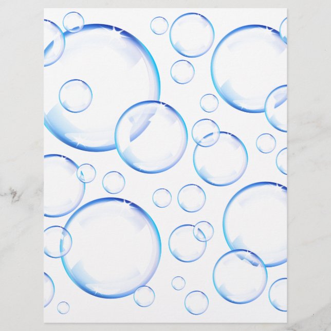 Bolhas de sabão azul transparentes (Frente)