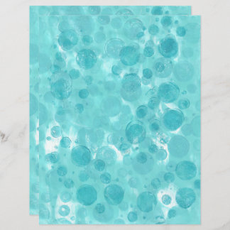 Bolhas de Tartaruga Teal no Livro Branco