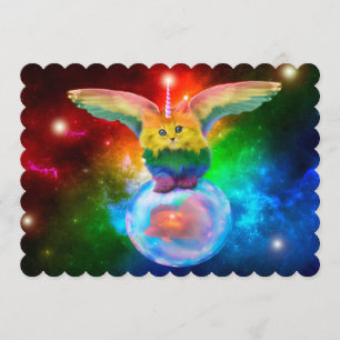 Bolhas Espaciais do Rainbow Kitten Bolhas Convites
