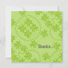 Bolhas Florais Bolinhas Cartões de agradecimentos