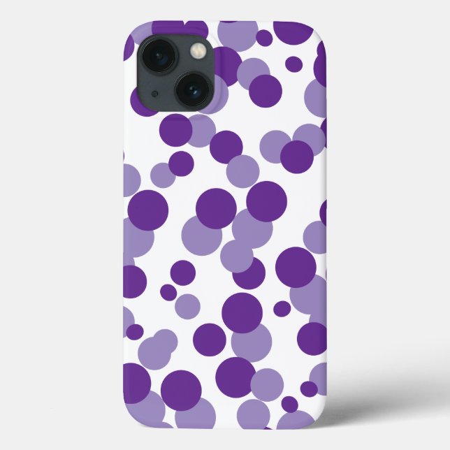 Bolhas Roxas Confetti iPad Case (Verso)
