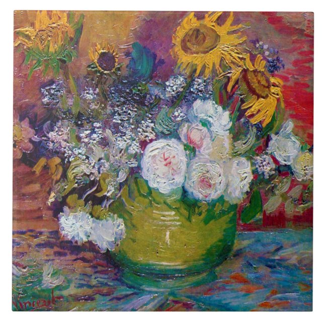 Boliche com Flores, Van Gogh (Frente)
