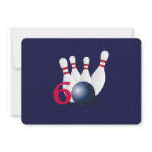 Boliche, convite do aniversário do jogador 60th