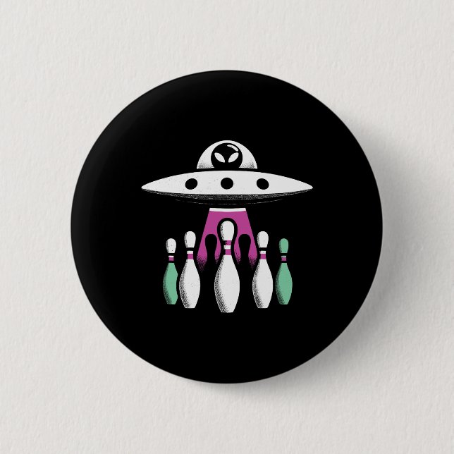 Boliche Pins De Rapto Alienígena Ufo - Engraçada A (Frente)