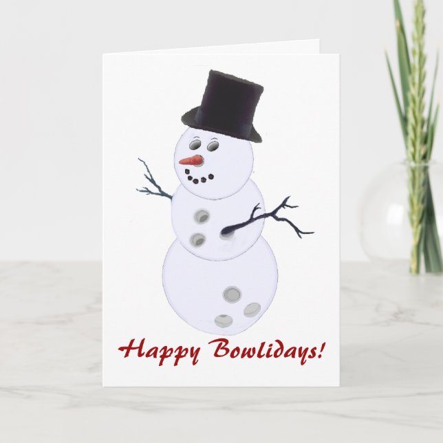 Boliches Apresentam Cartões de Natal (Frente)