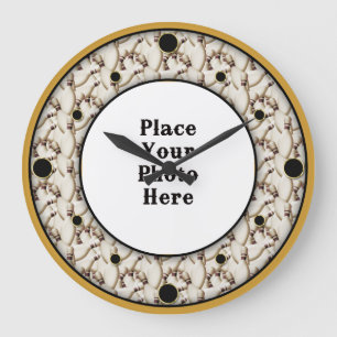 Boliches Enquadram Seu Relógio De Parede De Fotogr