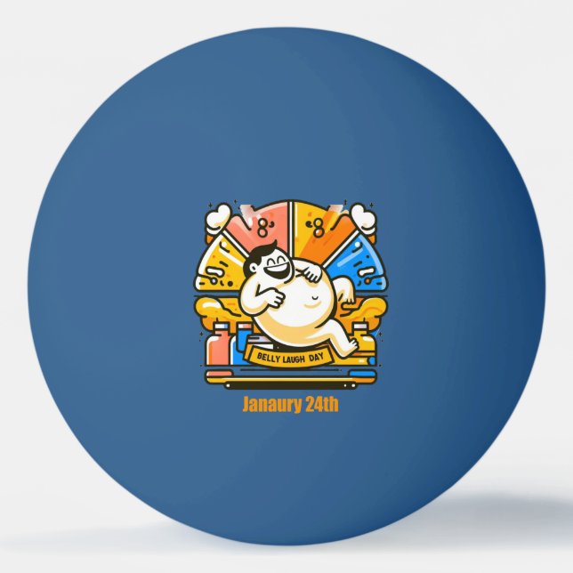Bolinha De Ping Pong 24 de janeiro - Belly Laugh Day (Frente)