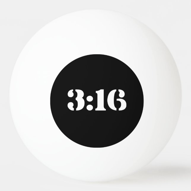 BOLINHA DE PING PONG 3:16 (Frente)