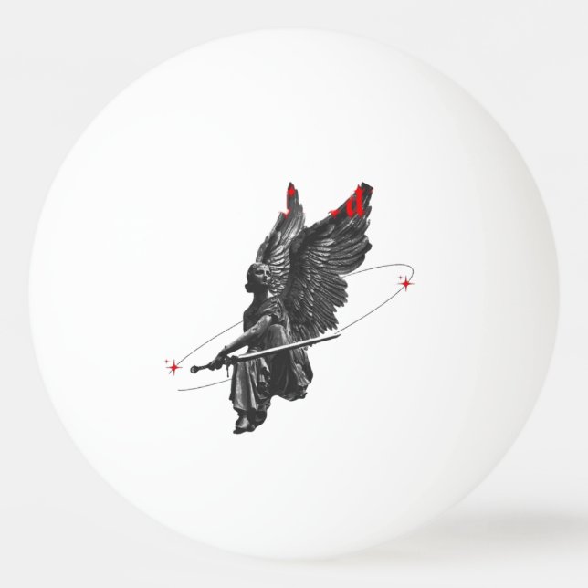 bolinha de ping pong 3 estatua arcanja  (Frente)