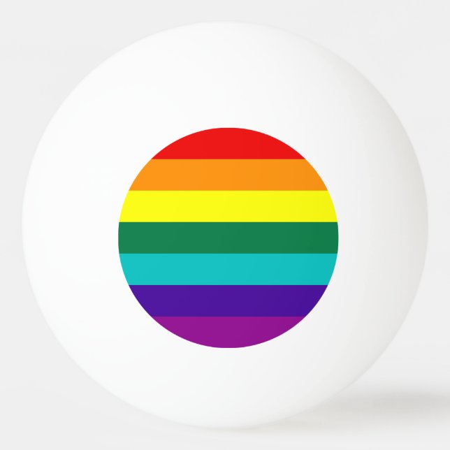 Bolinha De Ping Pong 7 Bandeira do Rainbow (Frente)