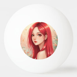 Bolinha De Ping Pong A beautiful girl exuding grace in nature