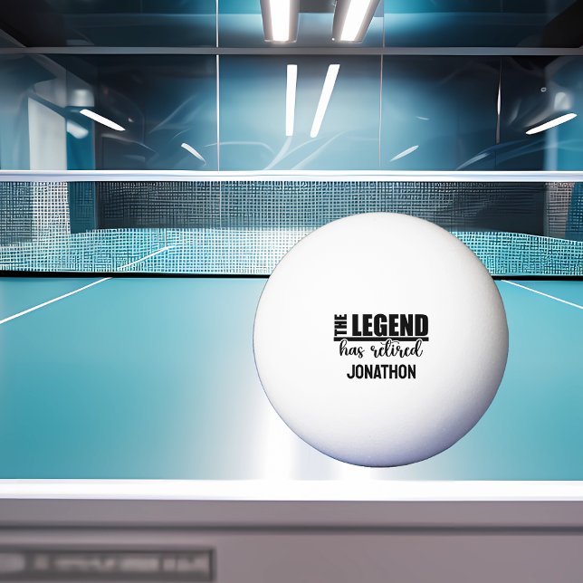 Bolinha De Ping Pong A lenda está aposentada (Criador carregado)
