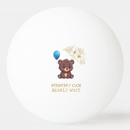 Bolinha De Ping Pong A MÃE MAL PODE ESPERAR linda menina mal pode Bebê