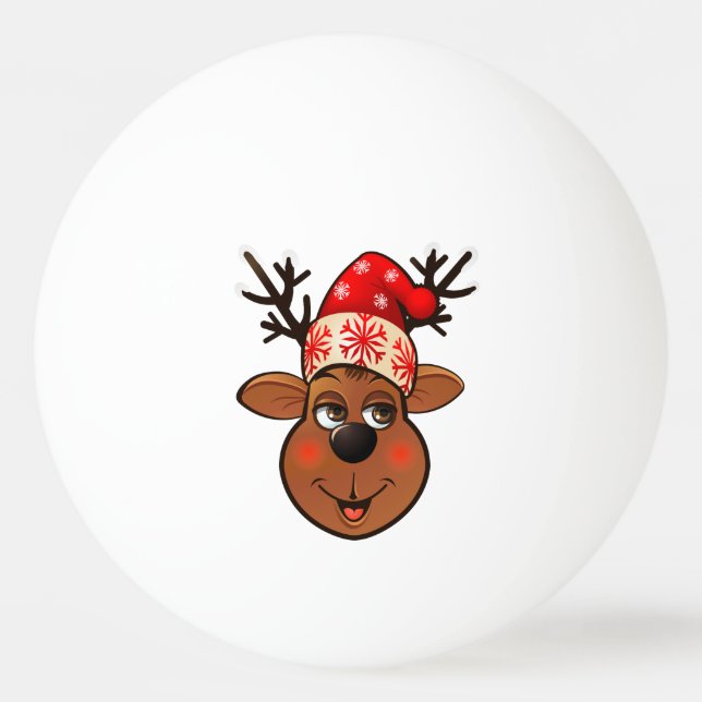 Bolinha De Ping Pong A rena de Papai Noel (Frente)