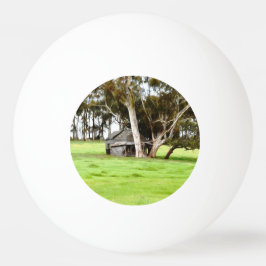 Bolinha De Ping Pong A Velha barraca De Madeira